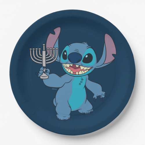 Stitch  Happy Hanukkah Paper Plates