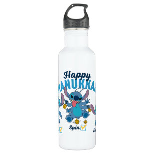 Stitch   Happy Hanukkah Stainless Steel Water Bottle