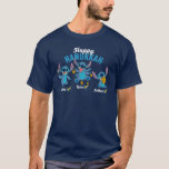 Stitch | Happy Hanukkah T-Shirt<br><div class="desc">Check out this super cute Hanukkah graphic featuring Disney's Stitch!</div>