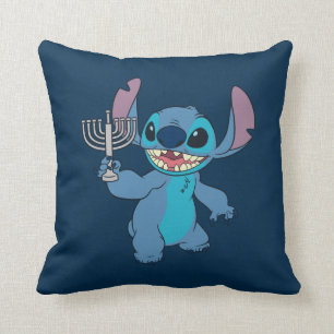 Stitch Happy Hanukkah Throw Pillow