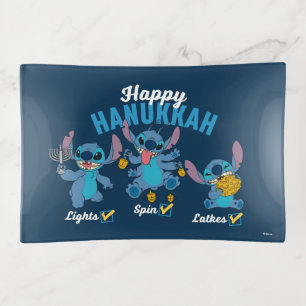 Stitch   Happy Hanukkah Trinket Tray