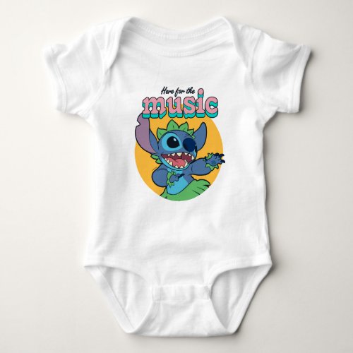 Stitch  Here for the Music Baby Bodysuit