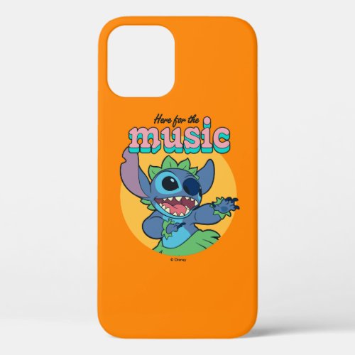 Stitch  Here for the Music iPhone 12 Case