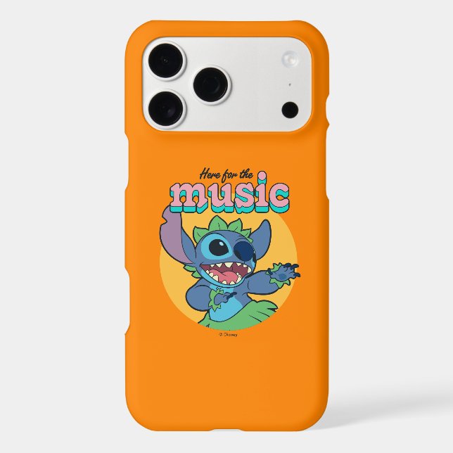Stitch | Here for the Music Case-Mate iPhone Case (Back)