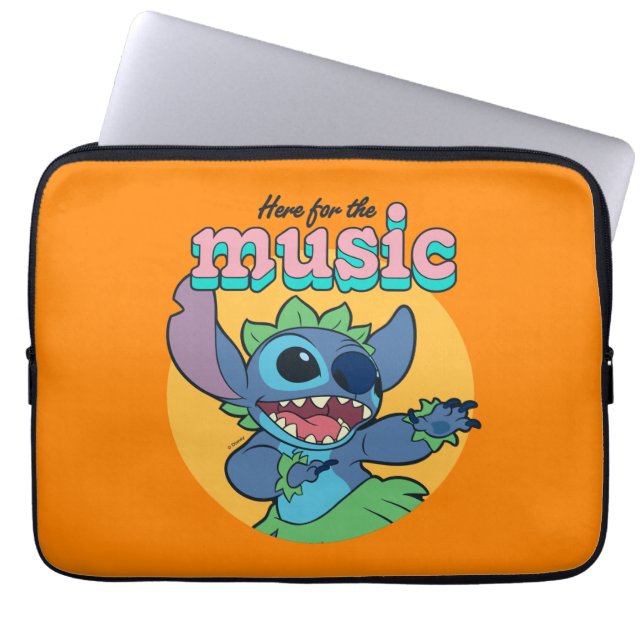 Stitch | Here for the Music Laptop Sleeve (Front)