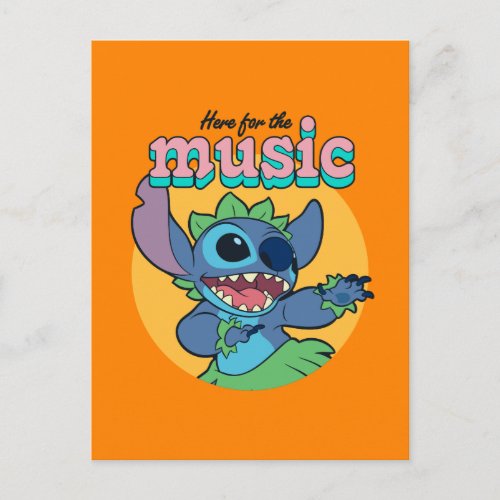 Stitch  Here for the Music Postcard
