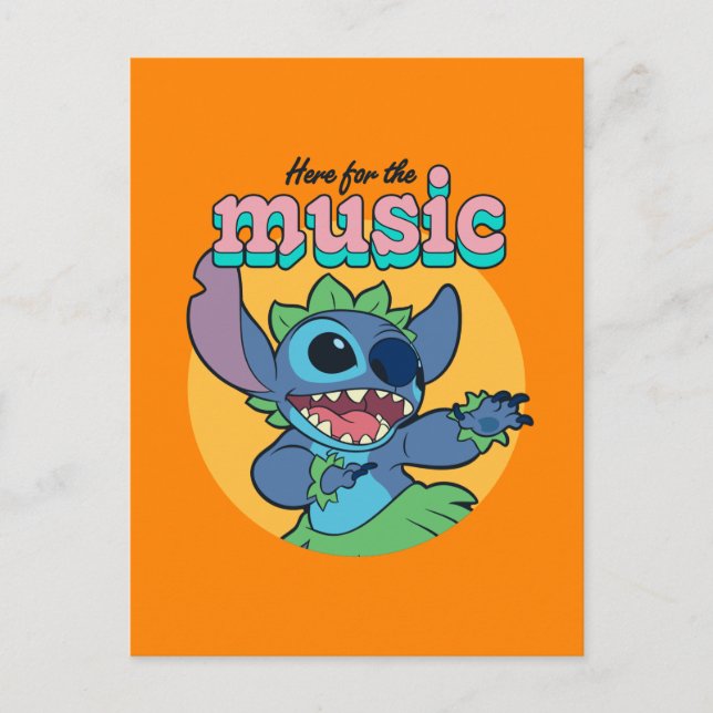 Stitch | Here for the Music Postcard (Front)