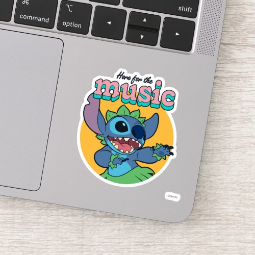 Stitch  Here for the Music Sticker