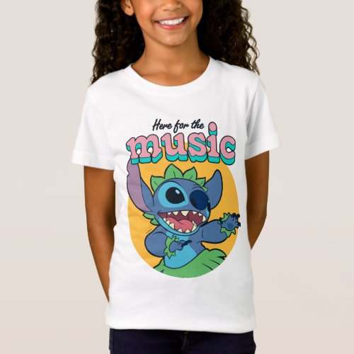Stitch  Here for the Music T_Shirt