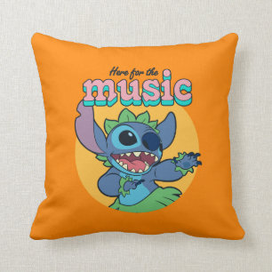 Stitch Here for the Music Throw Pillow