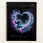 Stitch leave a little sparkle planner<br><div class="desc">Stitch on a swing at the moon and leave a little sprakle wherever you go</div>