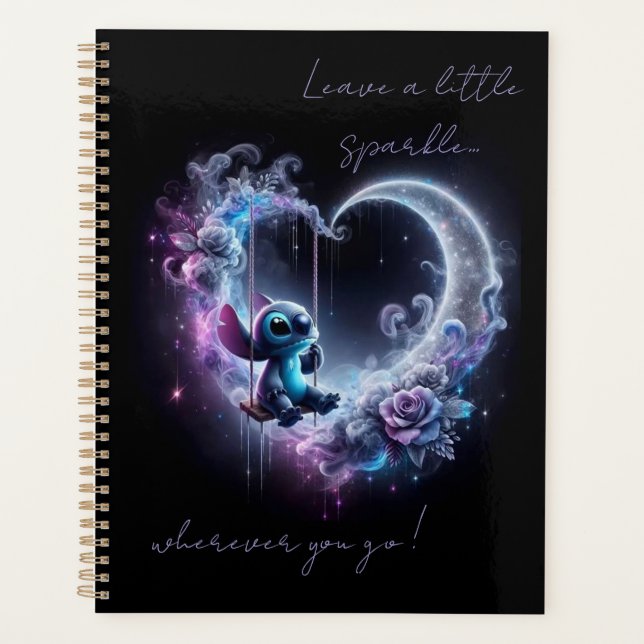 Stitch leave a little sparkle planner (Front)