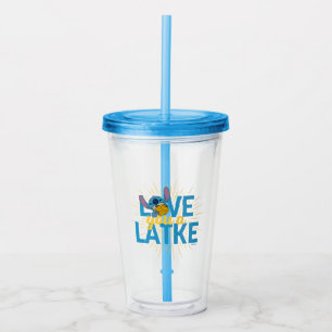 Stitch Love You a Latke Acrylic Tumbler