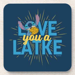 Stitch Love You a Latke Beverage Coaster