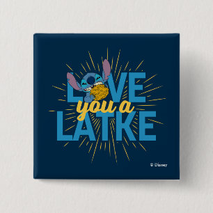 Stitch   Love You a Latke Button