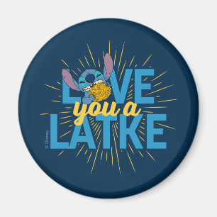 Stitch Love You a Latke Magnet