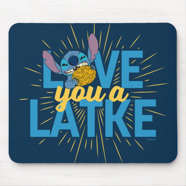 Stitch | Love You a Latke Mouse Pad (Front)