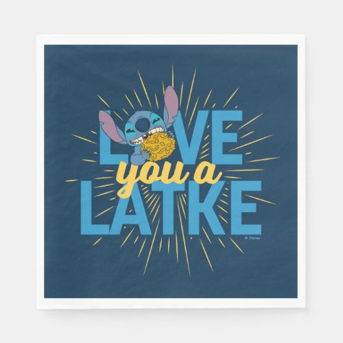 Stitch  Love You a Latke Napkins