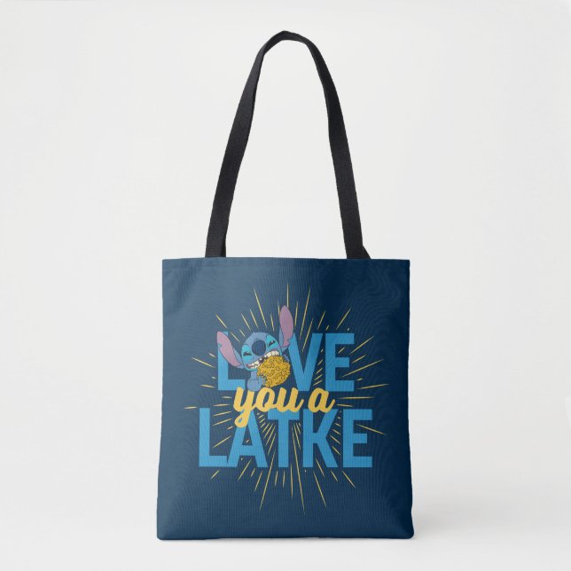 Stitch | Love You a Latke Tote Bag (Front)