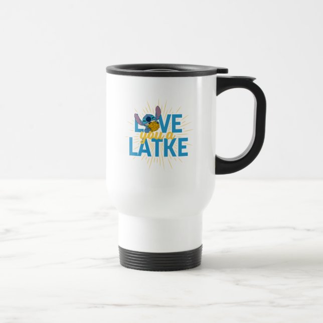 Stitch | Love You a Latke Travel Mug (Right)