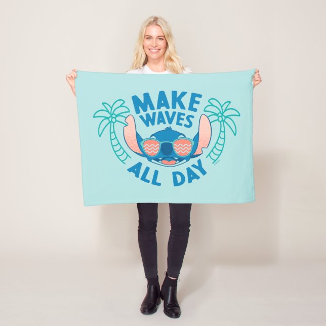 Stitch | Make Waves All Day Fleece Blanket (In Situ)