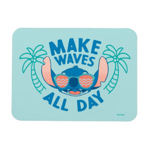 Stitch   Make Waves All Day Magnet