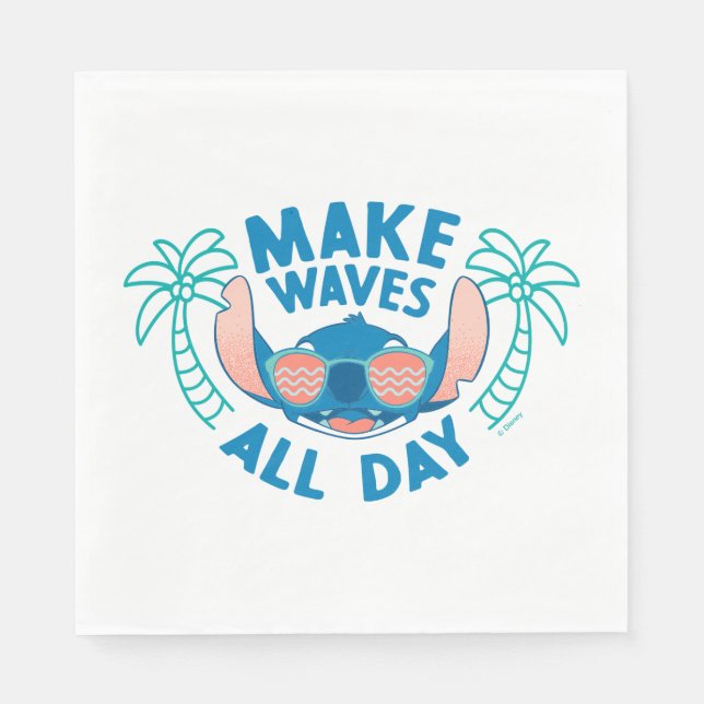 Stitch | Make Waves All Day Napkins (Front)
