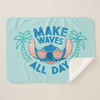 Stitch | Make Waves All Day Sherpa Blanket