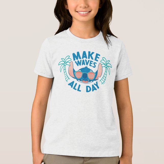 Stitch | Make Waves All Day Tri-Blend Shirt (Front)