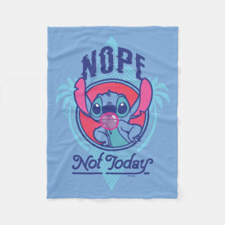 Stitch | Nope Not Today Fleece Blanket