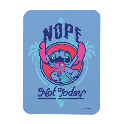 Stitch  Nope Not Today Magnet