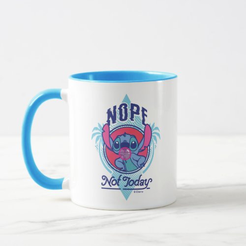 Stitch  Nope Not Today Mug