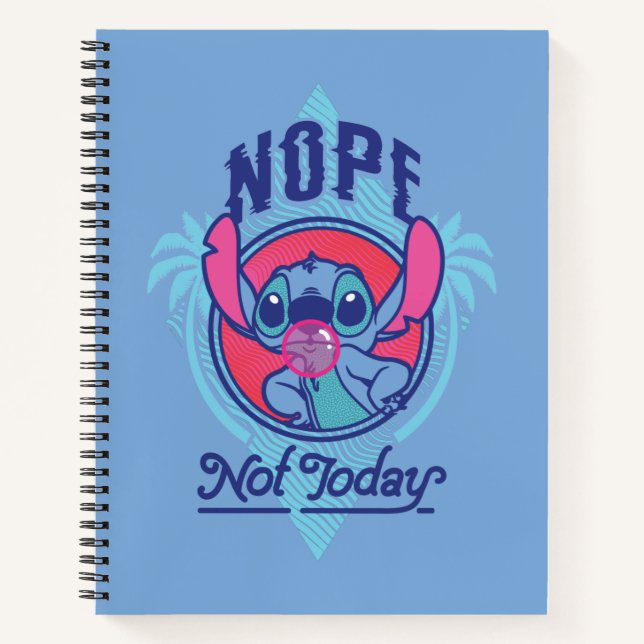 Stitch | Nope Not Today Notebook (Front)