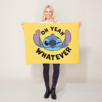 Stitch | Oh Yeah Whatever Fleece Blanket