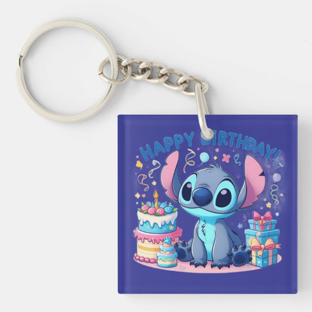 Stitch Party Keychain (Front)