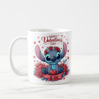 stitch saint valentin  coffee mug