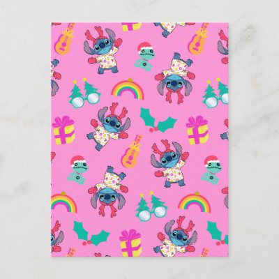 Lilo and Stitch, Happy Holidays Dance Wrapping Paper Sheets, Zazzle in  2023