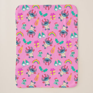 Stitch & Scrump Christmas Pattern Sherpa Blanket