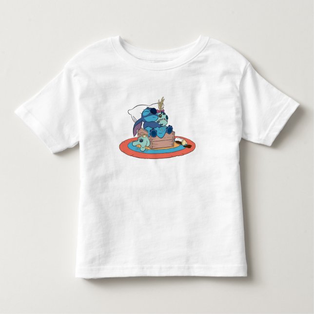 Stitch & Scrump Sleeping Toddler T-shirt (Front)