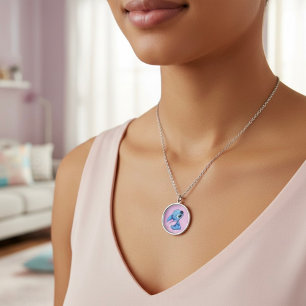 Stitch Silver Plated Necklace