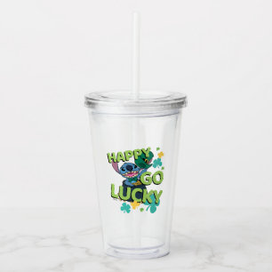 Stitch St. Patrick's Day - Happy Go Lucky Acrylic Tumbler
