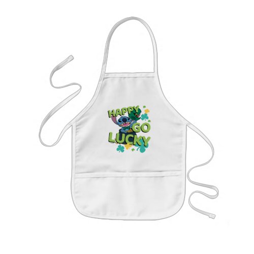 Stitch  St Patricks Day _ Happy Go Lucky Kids Apron