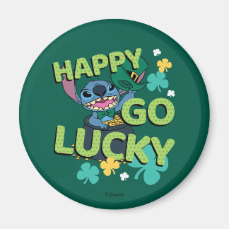 Stitch | St. Patrick's Day - Happy Go Lucky Magnet