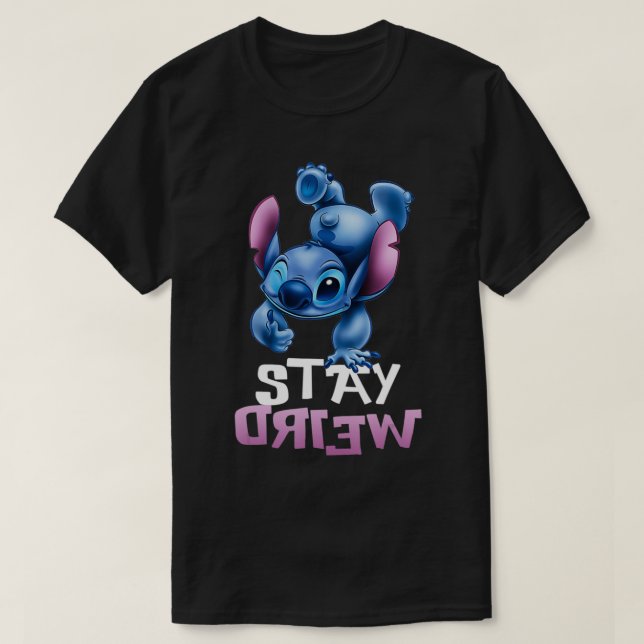 Stitch Stay Weird T-Shirt (Design Front)