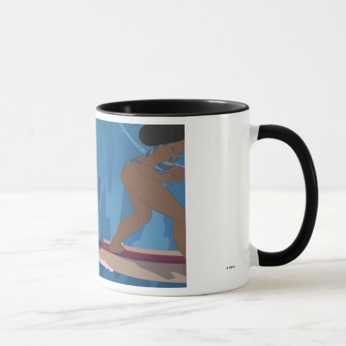 Stitch Surfing Scene Mug