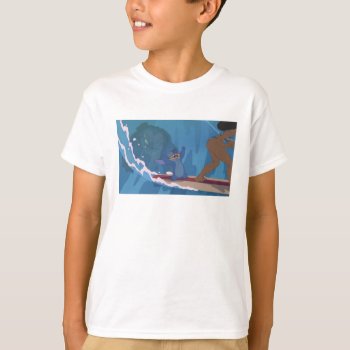Stitch Surfing Scene T-shirt by LiloAndStitch at Zazzle