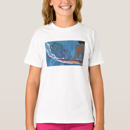 Stitch Surfing Scene T-shirt