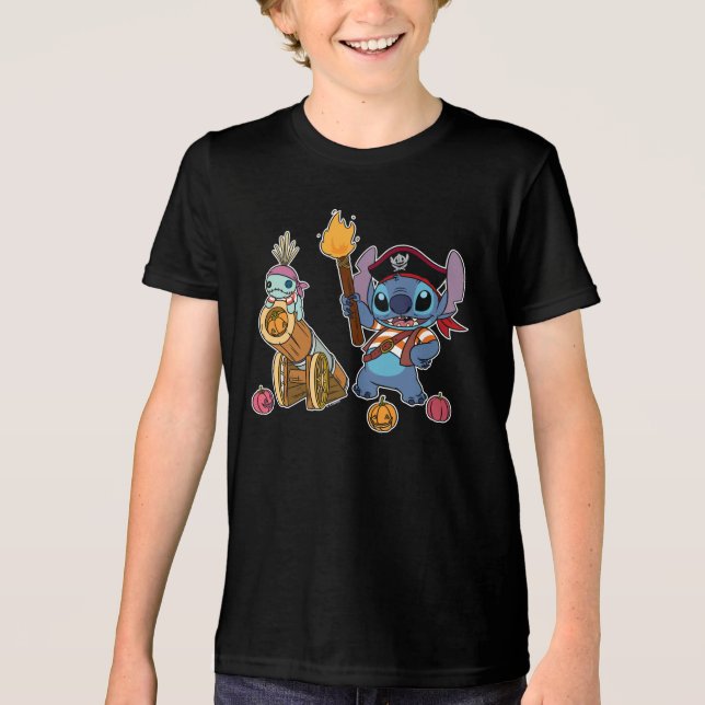 Stitch the Pirate - Adventure Awaits! Tri-Blend Shirt (Front)