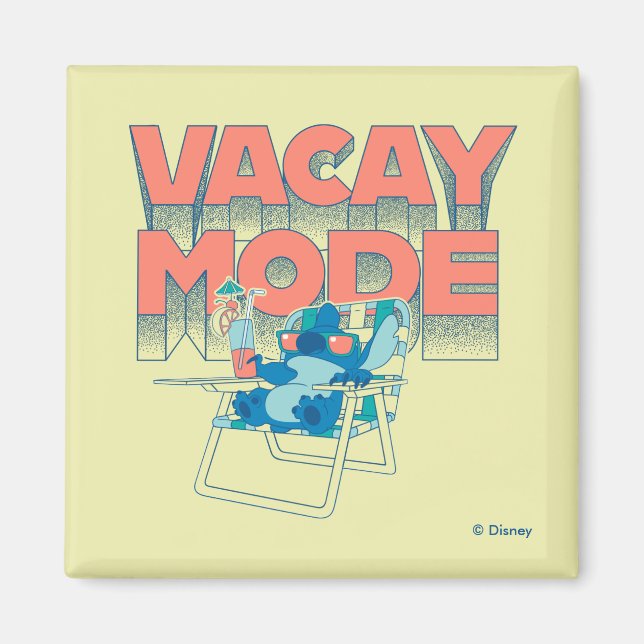 Stitch | Vacay Mode Magnet (Front)