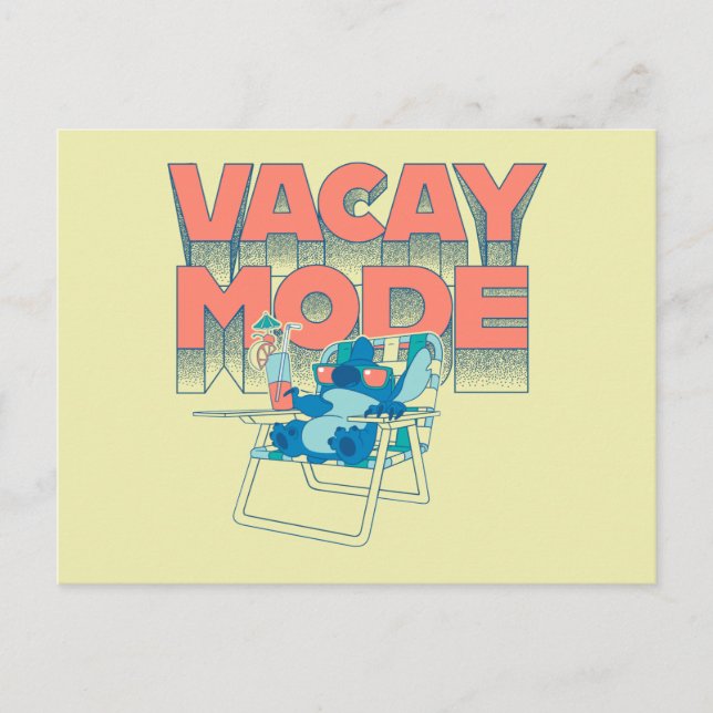 Stitch | Vacay Mode Postcard (Front)